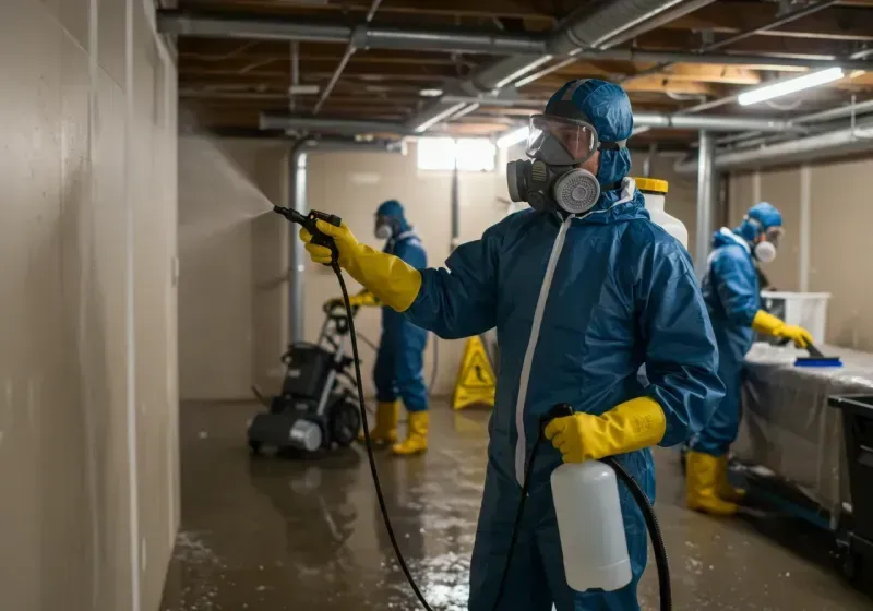 Basement Sanitization and Antimicrobial Treatment process in Jasper County, IL